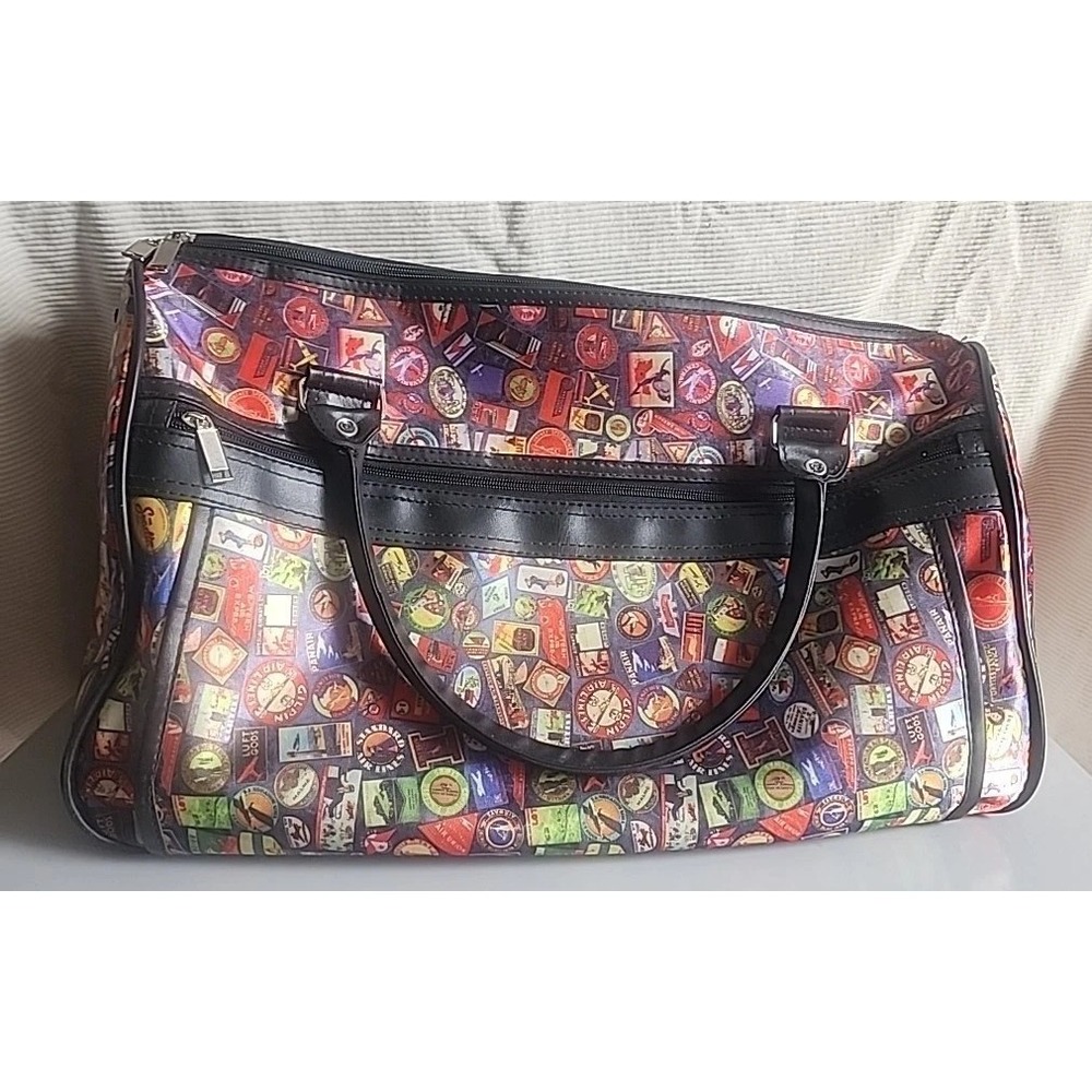 Vintage Sydney Love Travel Duffel Bag Travel Theme Vinyl Vacation Carry On